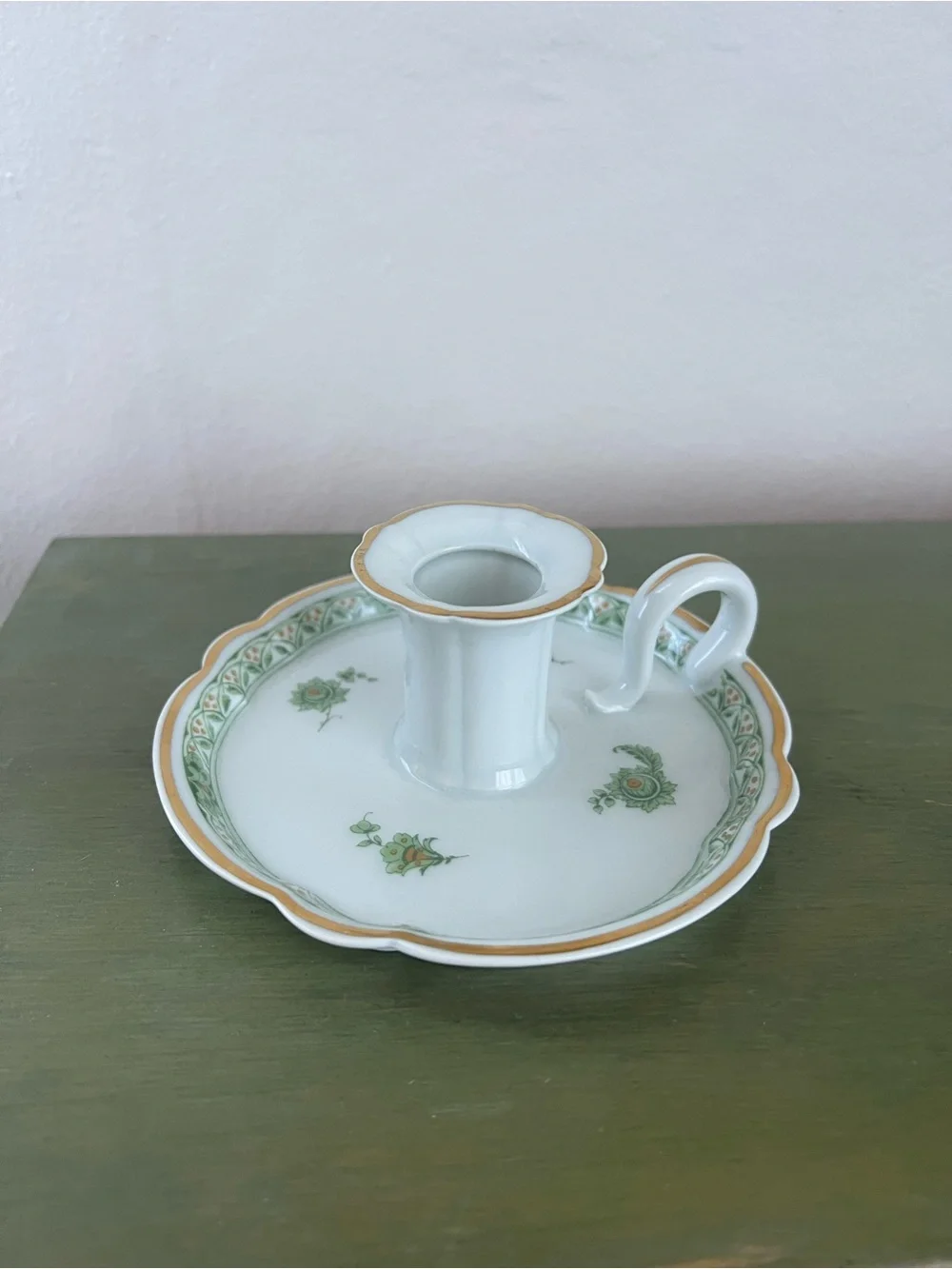 Haviland Limoges Bonneval Porcelain Candlestick Holder